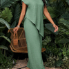 Asymmetric Tunic Pants Co-ord Set