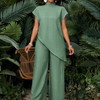 Asymmetric Tunic Pants Co-ord Set