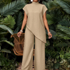 Asymmetric Tunic Pants Co-ord Set