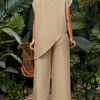Asymmetric Tunic Pants Co-ord Set