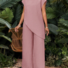 Asymmetric Tunic Pants Co-ord Set