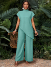 Asymmetric Tunic Pants Co-ord Set