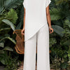 Asymmetric Tunic Pants Co-ord Set