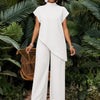 Asymmetric Tunic Pants Co-ord Set