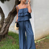 Tiered Ruffle Pants Co-ord Set