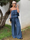 Tiered Ruffle Pants Co-ord Set