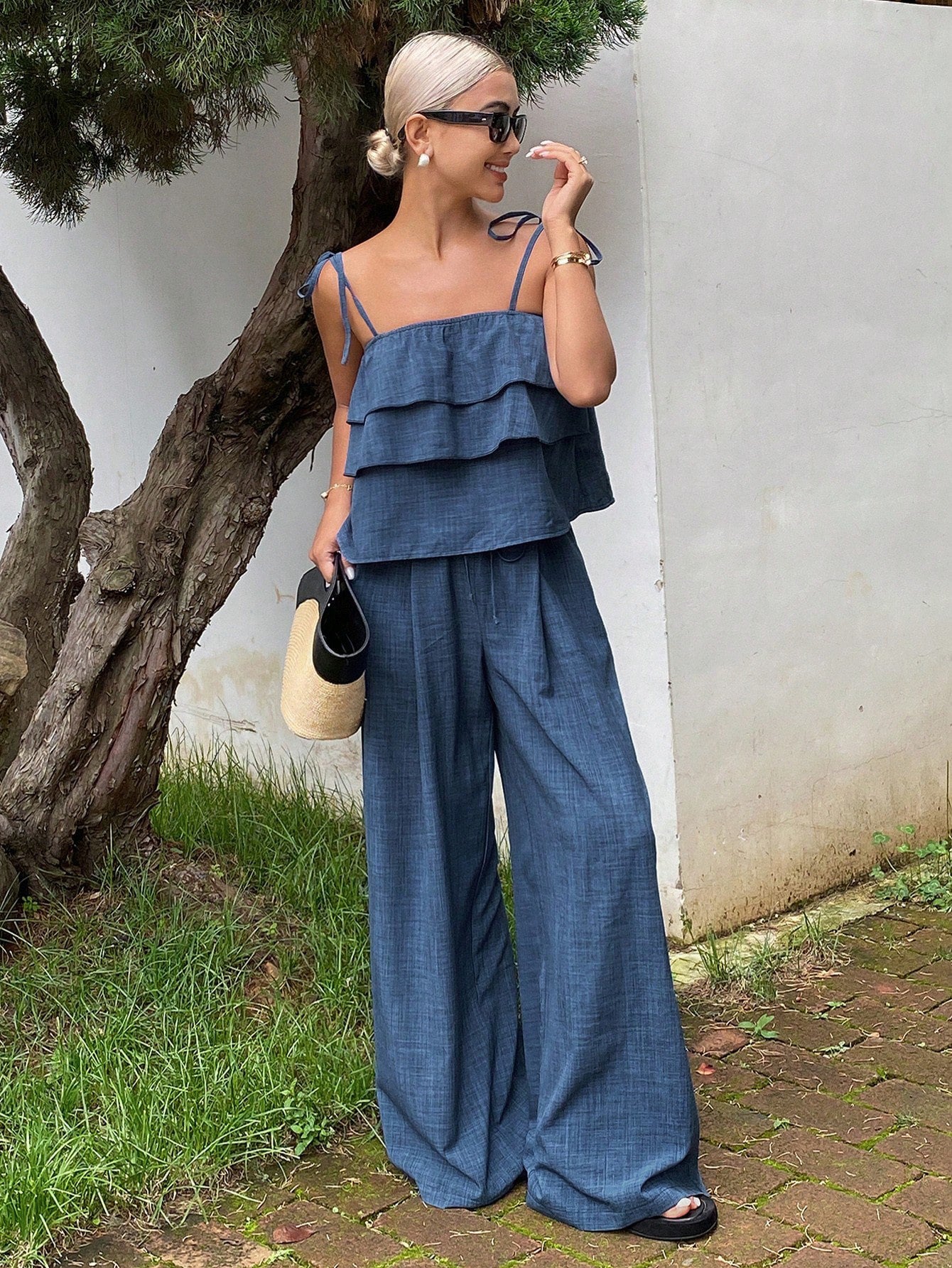 Tiered Ruffle Pants Co-ord Set