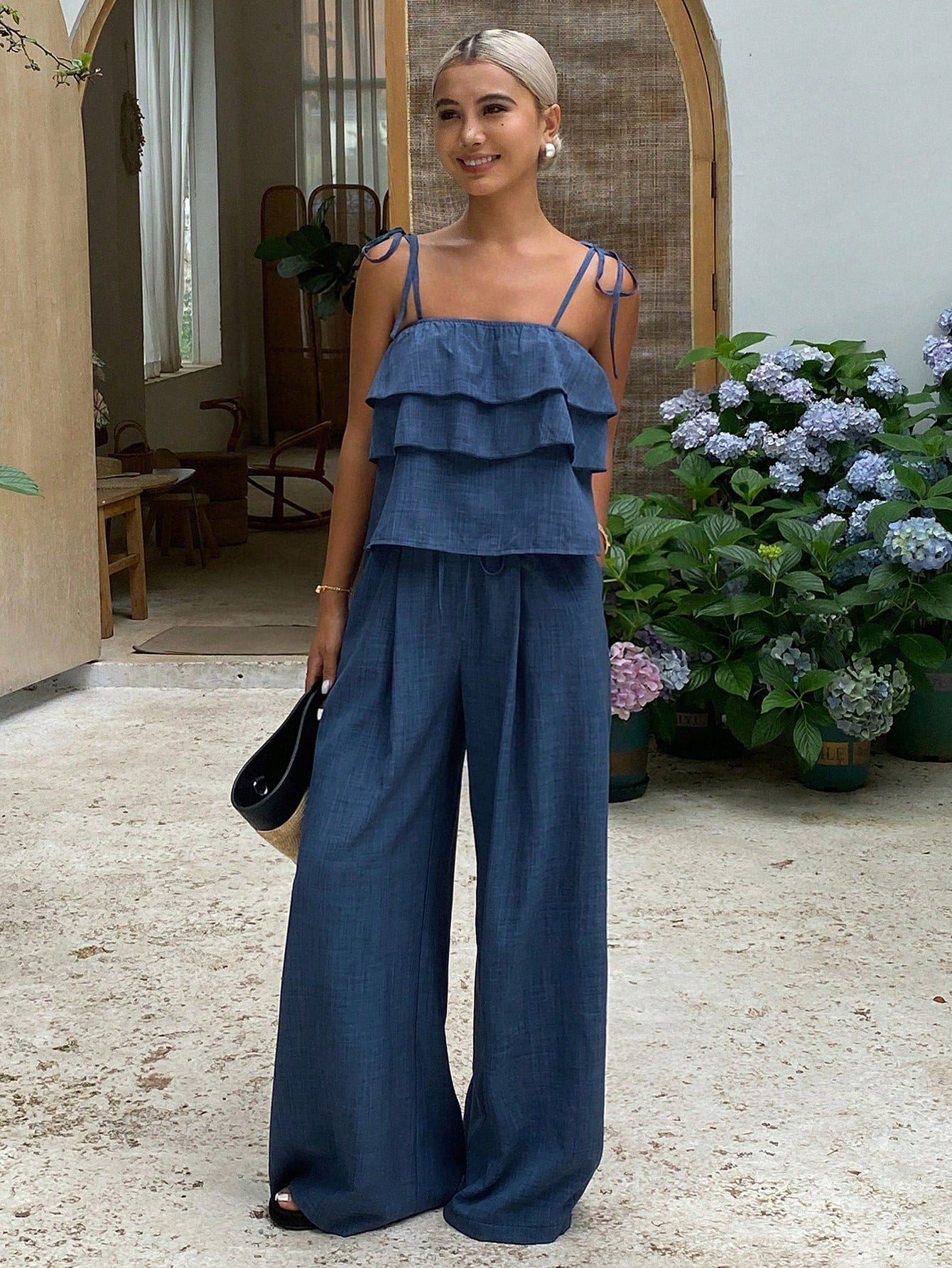 Tiered Ruffle Pants Co-ord Set