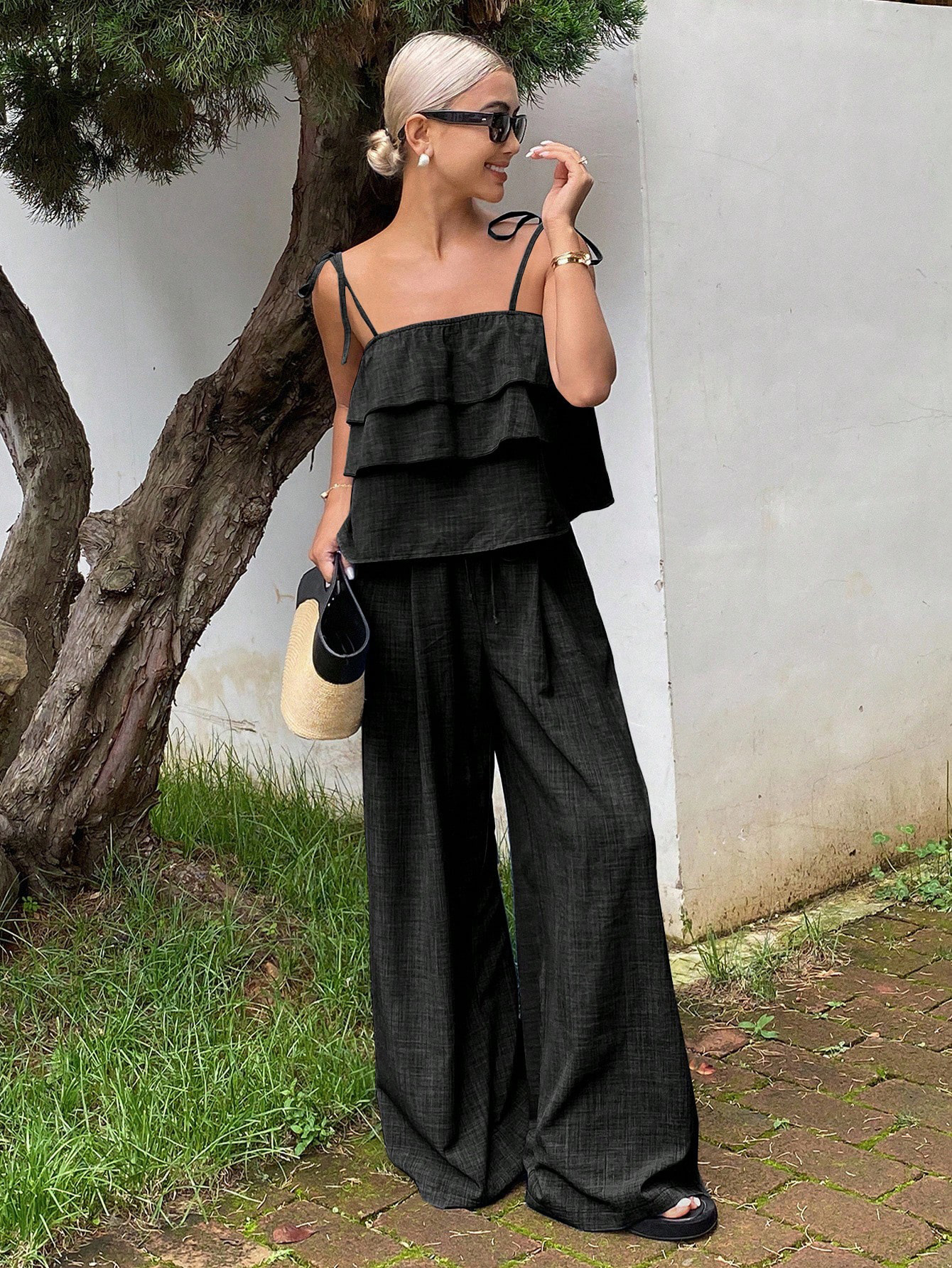 Tiered Ruffle Pants Co-ord Set