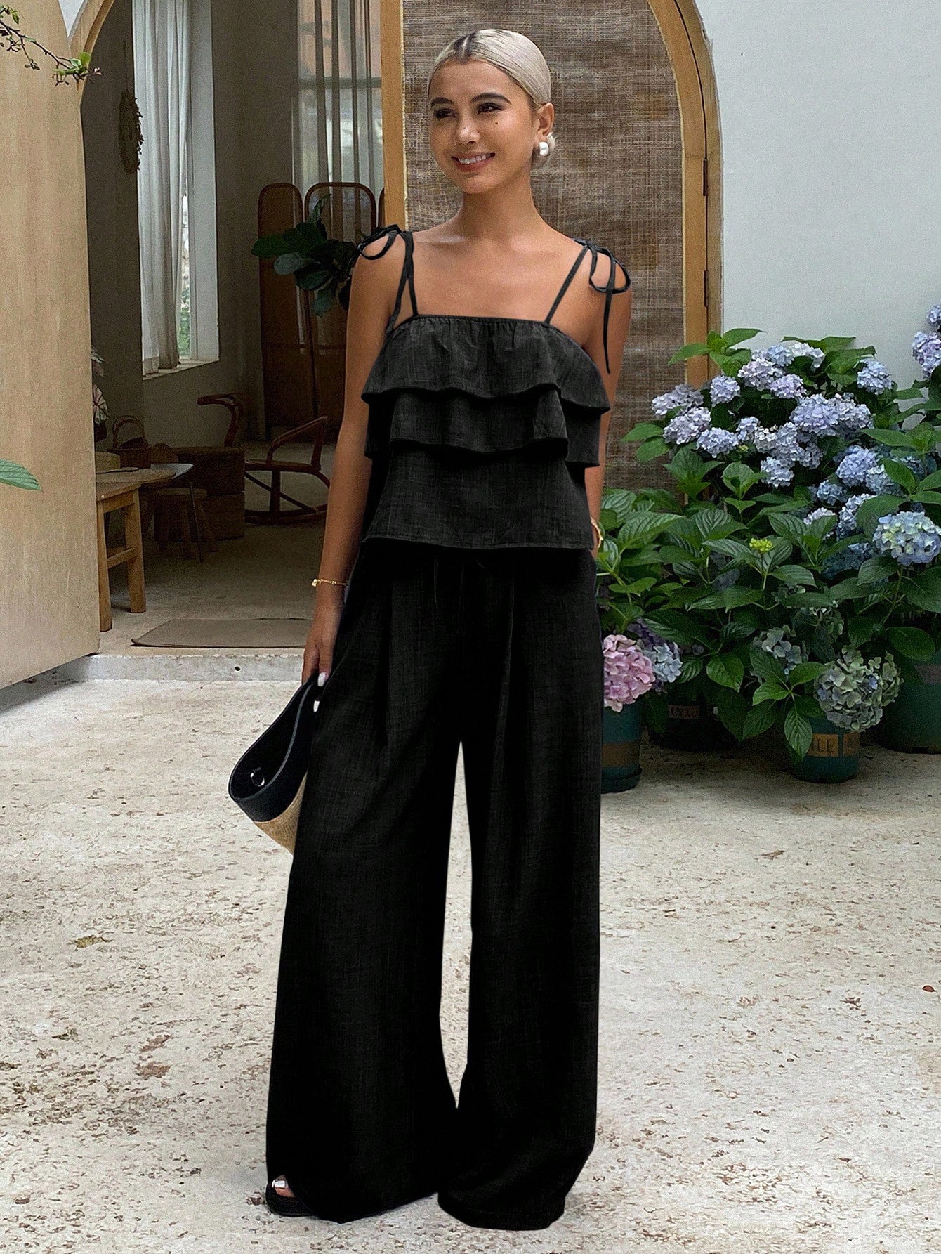 Tiered Ruffle Pants Co-ord Set