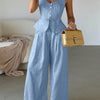 Pleated Cami Pants Co-ord Set