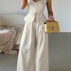 Pleated Cami Pants Co-ord Set