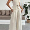 Pleated Cami Pants Co-ord Set