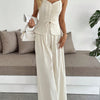 Pleated Cami Pants Co-ord Set
