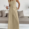 Pleated Cami Pants Co-ord Set