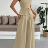 Pleated Cami Pants Co-ord Set
