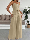 Pleated Cami Pants Co-ord Set