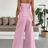 Pleated Cami Pants Co-ord Set