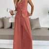 Pleated Cami Pants Co-ord Set