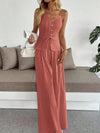 Pleated Cami Pants Co-ord Set