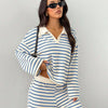 Striped Knit Pants Co-ord Set