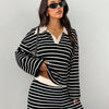 Striped Knit Pants Co-ord Set