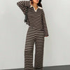 Striped Knit Pants Co-ord Set