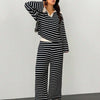 Striped Knit Pants Co-ord Set