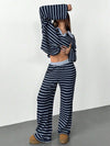 Striped Knit Pants Co-ord Set