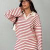 Striped Knit Pants Co-ord Set