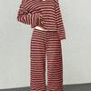 Striped Knit Pants Co-ord Set