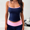 Contrast Trim Shorts Co-ord Set