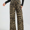 Leopard Print Wide-Leg Pants