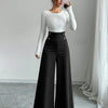 Gold Button Palazzo Pants
