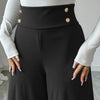 Gold Button Palazzo Pants