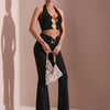 Buckle Detail Flared Pants