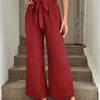 Paperbag Waist Wide-Leg Pants