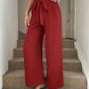 Paperbag Waist Wide-Leg Pants