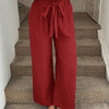 Paperbag Waist Wide-Leg Pants