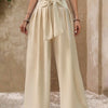 Tie-Waist Wide-Leg Palazzo Pants