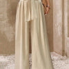 Tie-Waist Wide-Leg Palazzo Pants