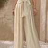 Tie-Waist Wide-Leg Palazzo Pants