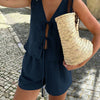 Tie-Front Shorts Co-ord Set