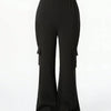 Wide-Leg Cargo Pocket Trousers