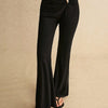 Charm Detail Flared Pants